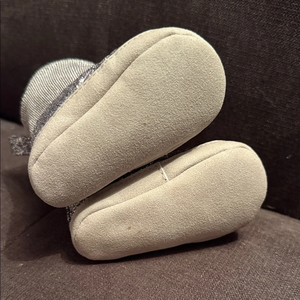 Sparkly Gray Kids Boots